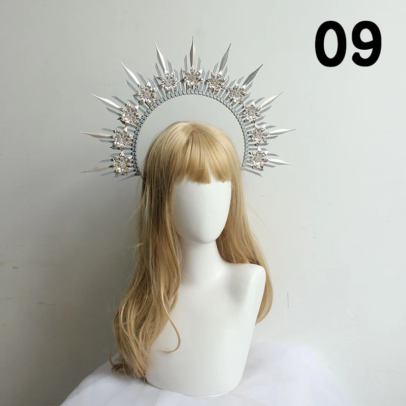Gothic Halo Kroon Hoofddeksel Barok Koningin Prinses Kroon Haarband Zonnegodin Tiara Diy Materiaal Kit Lolita Haaraccessoires