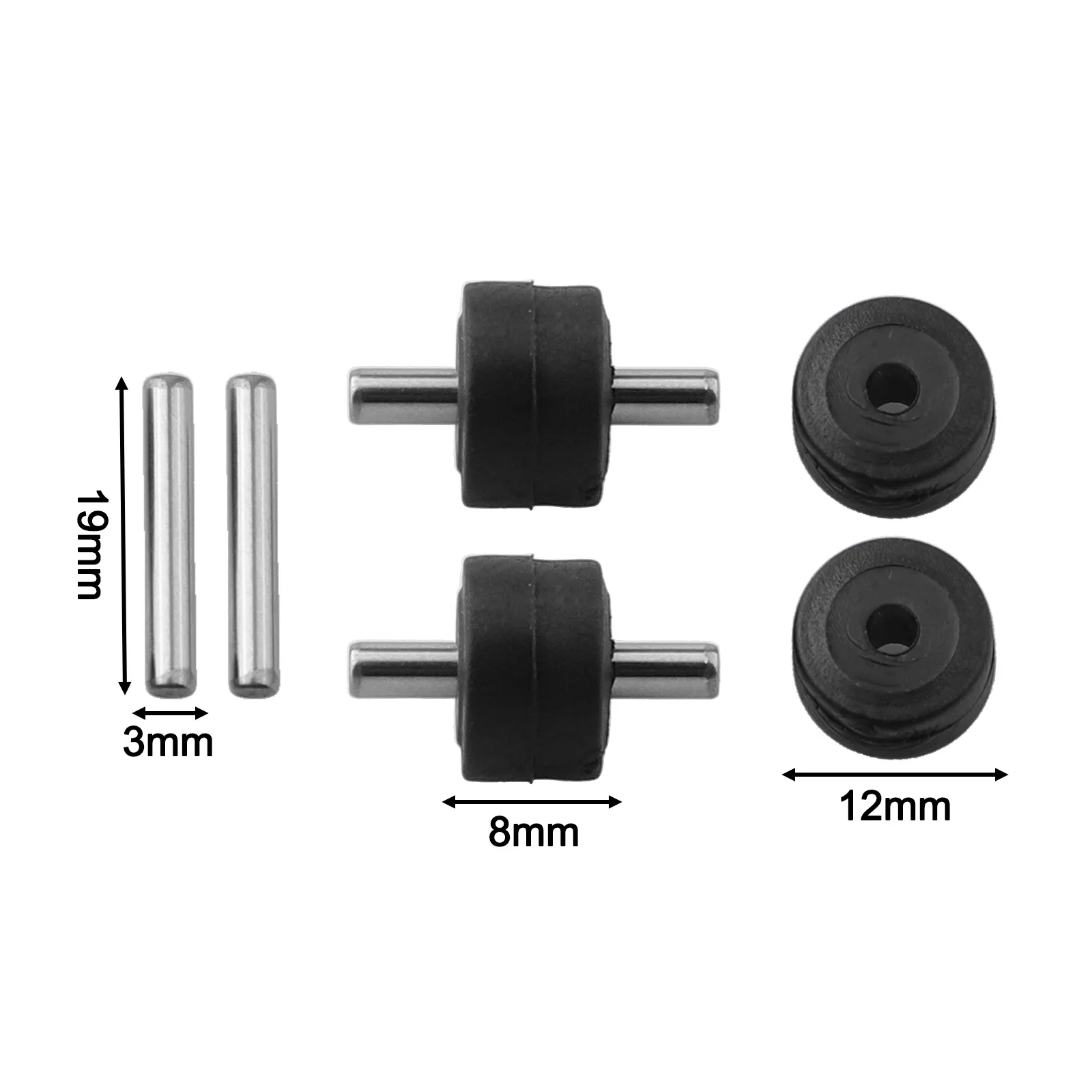 4 قطعة عجلات بديلة ممتازة لمكنسة دايسون الكهربائية، فرشاة أرضية كهربائية، فرشاة محرك مباشر، غطاء جانبي، عجلة صيانة