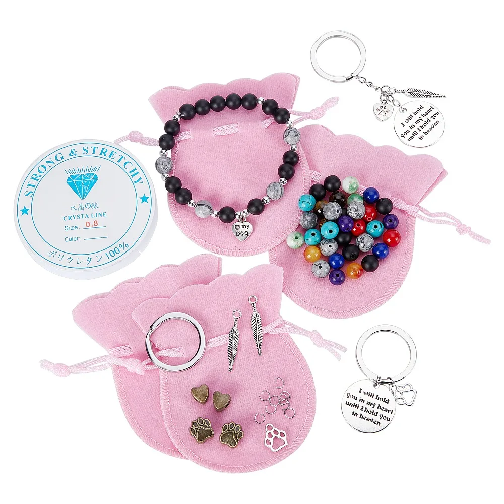 

DIY Bracelet Making Kits Including Mixed Beads Style Alloy Beads Pendants