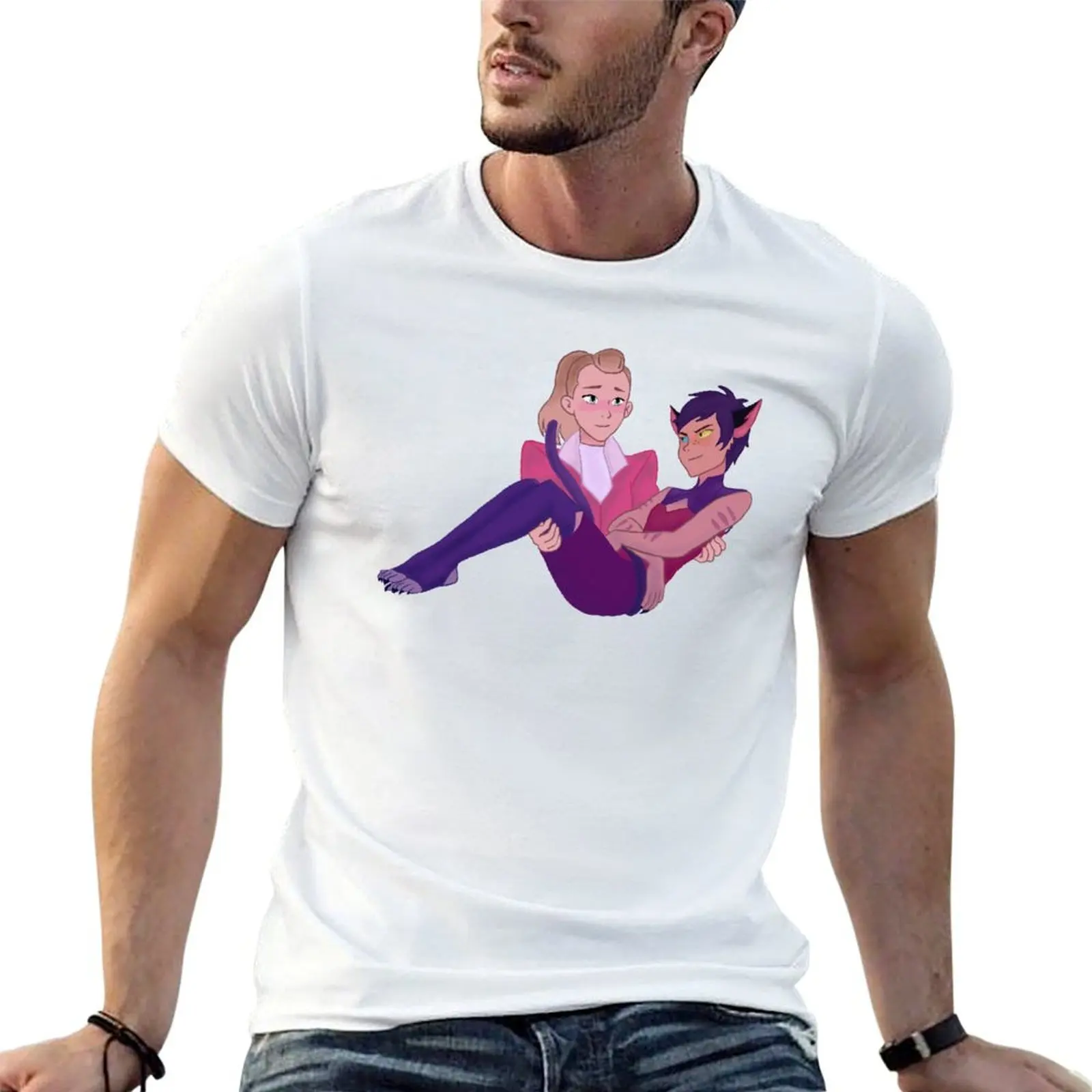 

Catra shirt shirts in Season funny man She-Ra casual cotton T-Shirt t t Adora's sitting 5 Lap, Catradora,