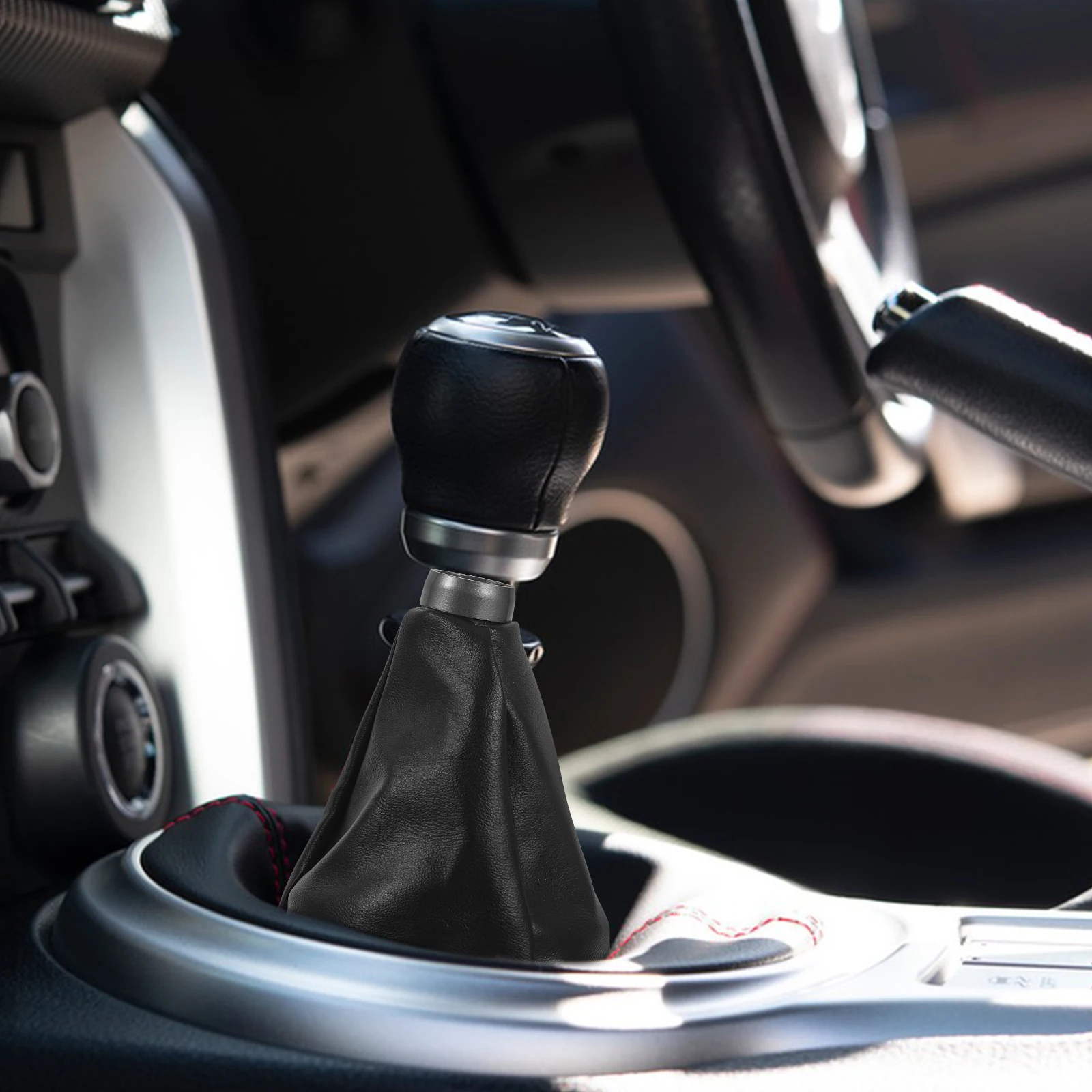

Shifter Knob Cover Gear Shift Dust Protector for Car Automatic Faux Soft Delicate Surface Long Lasting