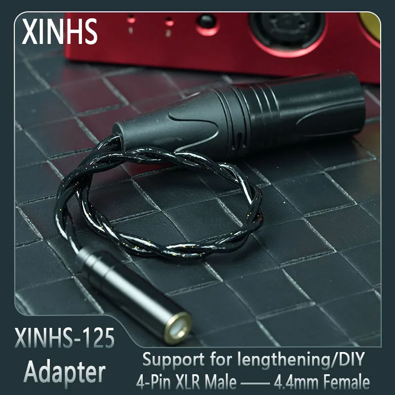 XINHS-125 4-Pin XLR Male Head To 4.4mm Female Head Balance Extension Cable Suitable for TEAC UD -701N/Soekris dac2541SonyPHA2A