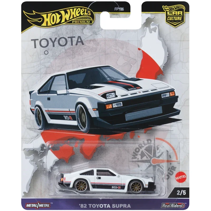 Original Hot Wheels Premium Car Culture World Tour Toys for Boys Diecast 1/64 Alfa Romeo Toyota Supra Volkswagen Agen Golf Audi