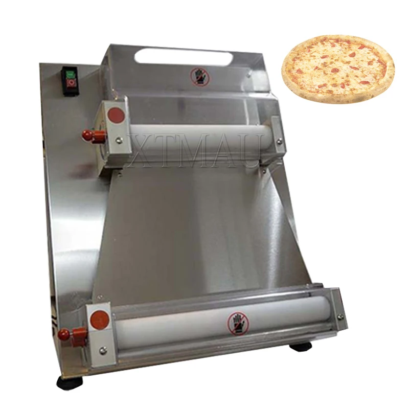 

Electric Pizza Dough Roller Sheeter Press Automatic Table Top Pizza Pressing Forming Machine