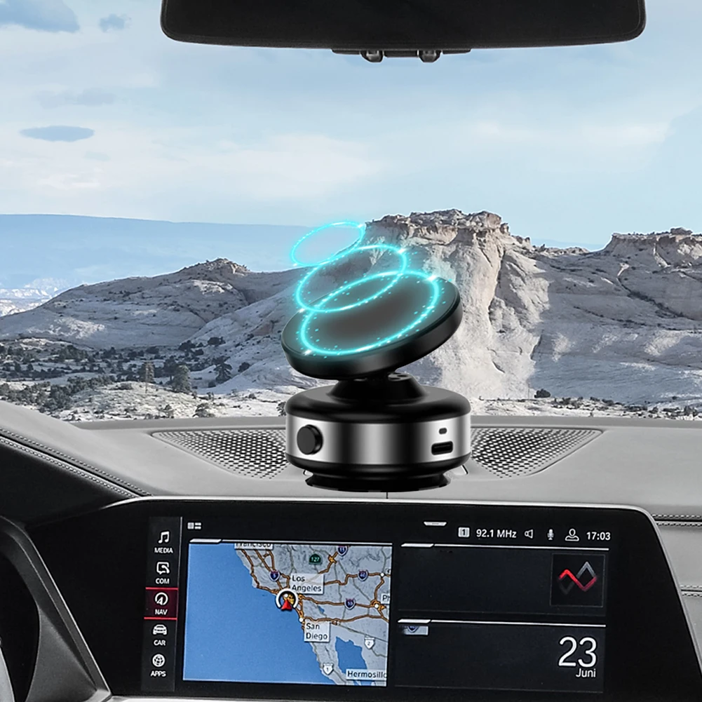 

Магнитный вакуумный адсорбционный кронштейн, вращающаяся на 360° мини-подставка для телефона, подставка для GPS-подставки, поддержка iPhone, Samsung, Xiaomi