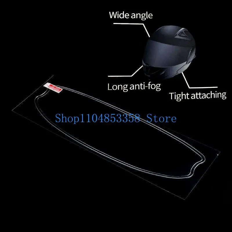 

652F Противотуманный шлем, универсальная пленка для линз, подходит для козырька мотоцикла, противотуманный щиток, аксессуары для
