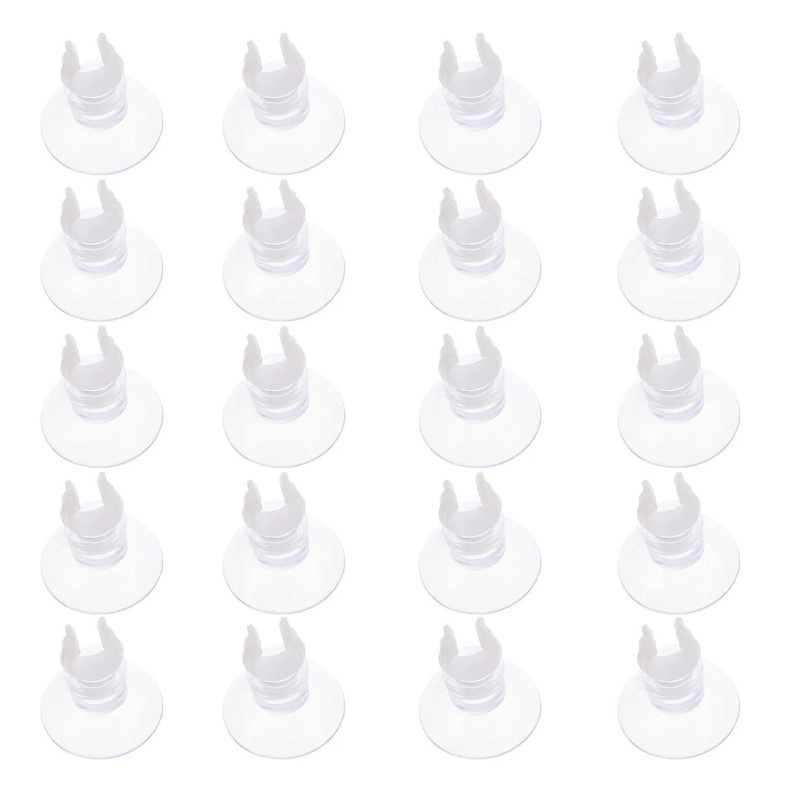 

20Pcs Fish Tank Oxygen Hose Suction Cups Clamp Aquarium Water Hose Holder Oxygen Pump Fixator Water Sucker Fish Tank Clip