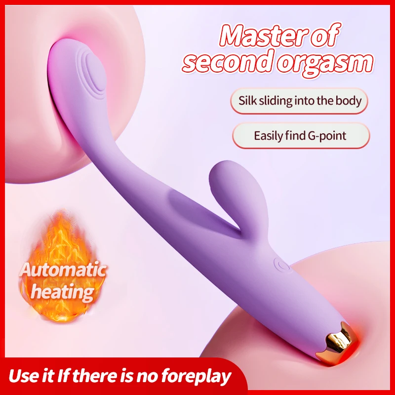 Vibrator For Women 2 In 1 Licking Machine Clitoris Stimulator G-Spot Powerful Vibro Dildo Wand Female Clit Adult Sex Toys