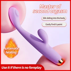 Vibrator For Women 2 In 1 Licking Machine Clitoris Stimulator G-Spot Powerful Vibro Dildo Wand Female Clit Adult Sex Toys