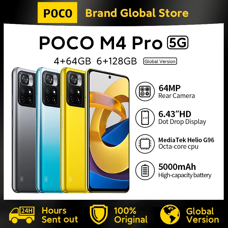 global do smartphone mtk da versao 128 90hz 810 dotdisplay 33w carregador rapido 66 mah poco m4 pro 5g 4gb 64gb 6gb 5000 gb tamanho 01