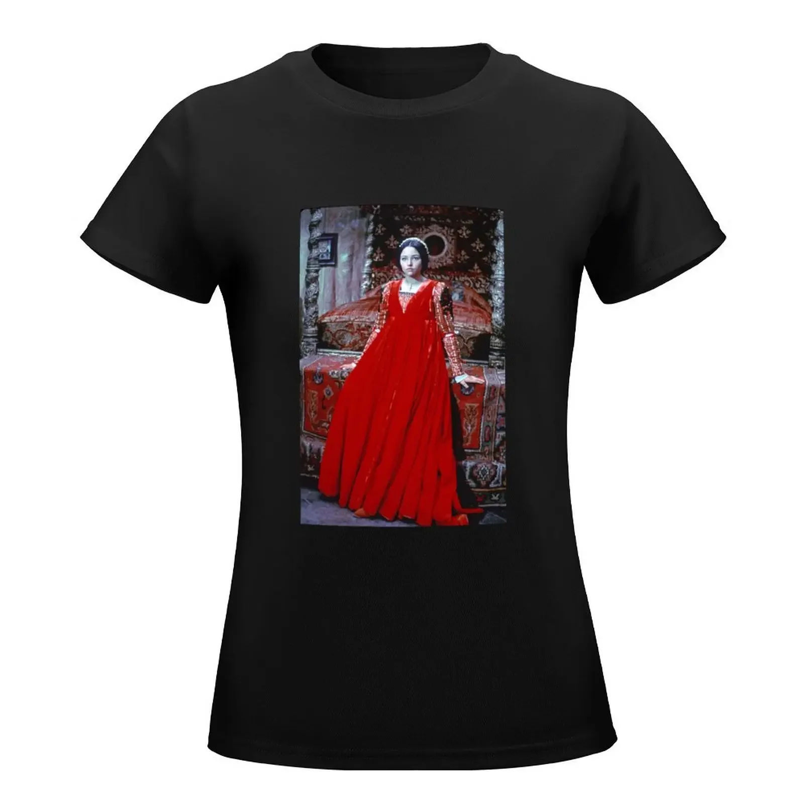 Olivia Hussey as Juliet Capulet T-Shirt summer clothes graphics kawaii clothes Aesthetic clothing T-shirt Women