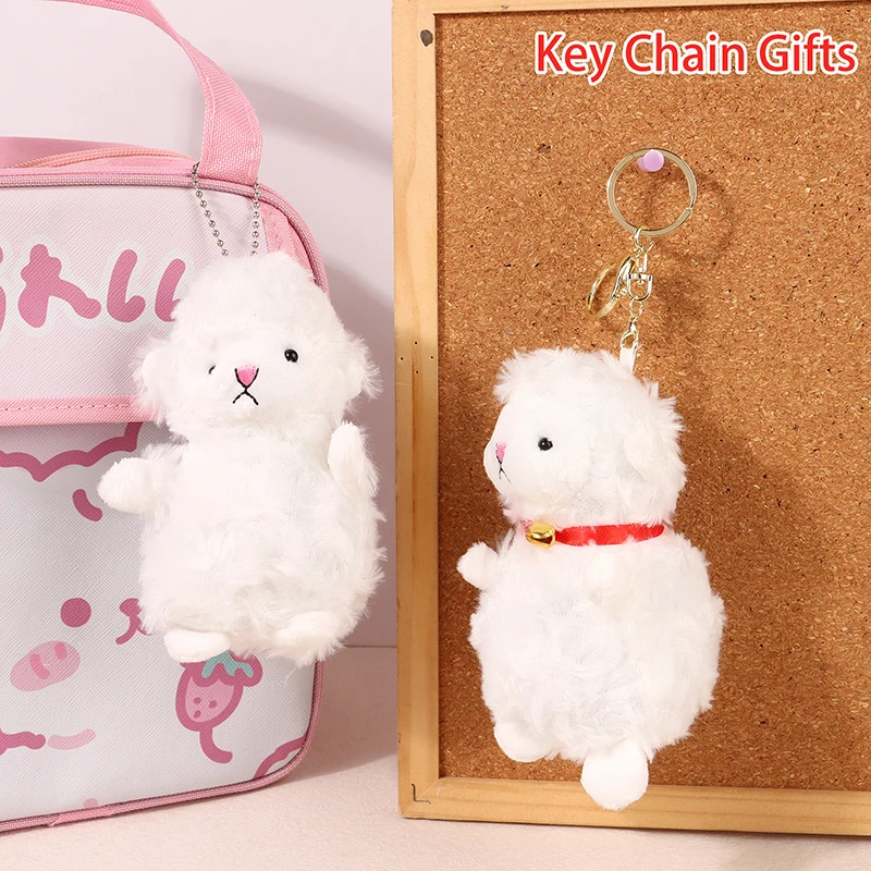 Cute Sheep Plush Keychain Soft Stuffed Cartoon Doll Plush Toy Doll Key Chain Kids Children Bag Pendant