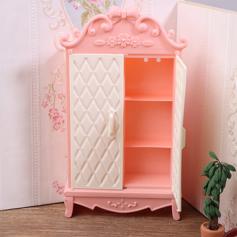 Family Wardrobe Play Doll Accessories Fashion Mini Accessories Wardrobe For Kids Creative Doll House Furniture Girl Gift Toys