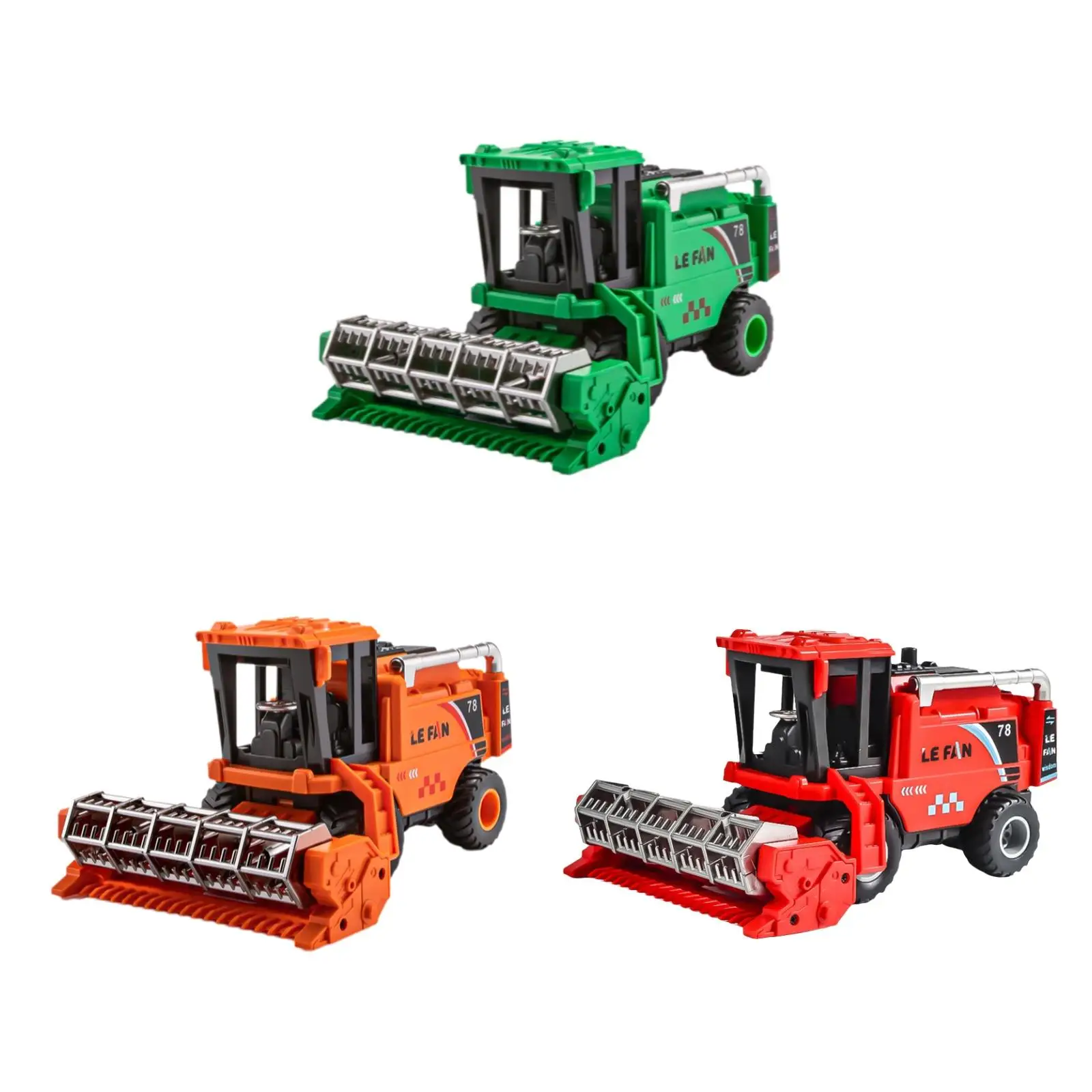 Combine Harvester Tractor Children Agricultural Machinery Playset Farm Toy