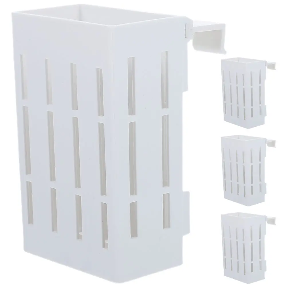 4 Pcs Water Plant Stand Aquatic Plants Holder Container Hanging Aquarium Planters Corral White for