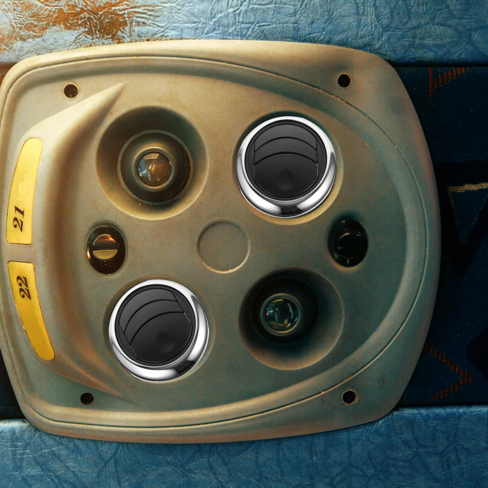 

Bus Air Conditioning Vent Durable ABS Replace Damaged RV Caravan Electric Car Air Outlet AC Interior Accessories