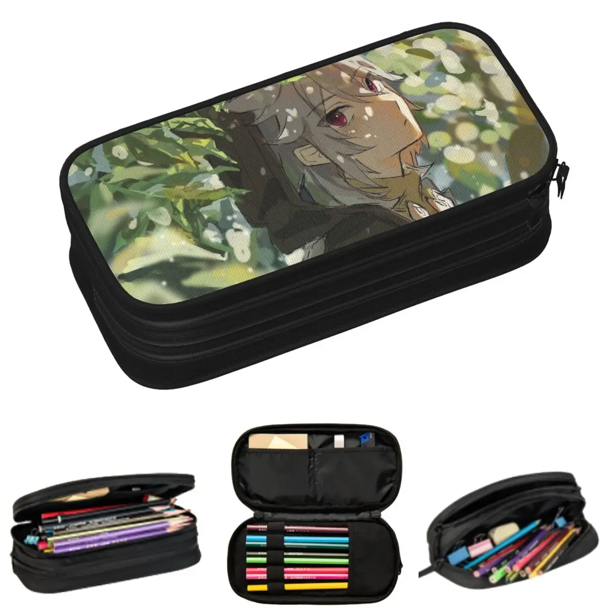 

Razor Game Genshin Impact Anime Pencil Cases for Student Gifts Pen Box Pencil Bag Big Capacity Pencil Pouch