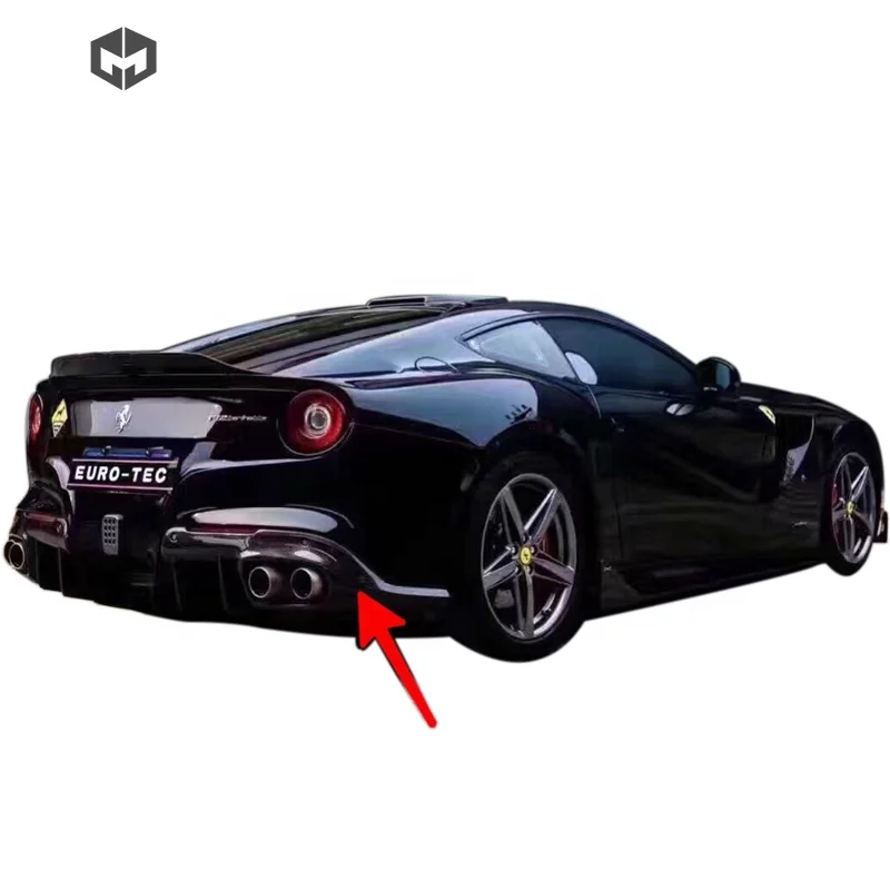 Carbon Fiber d style  Rear Diffuser for F  err  ari F12