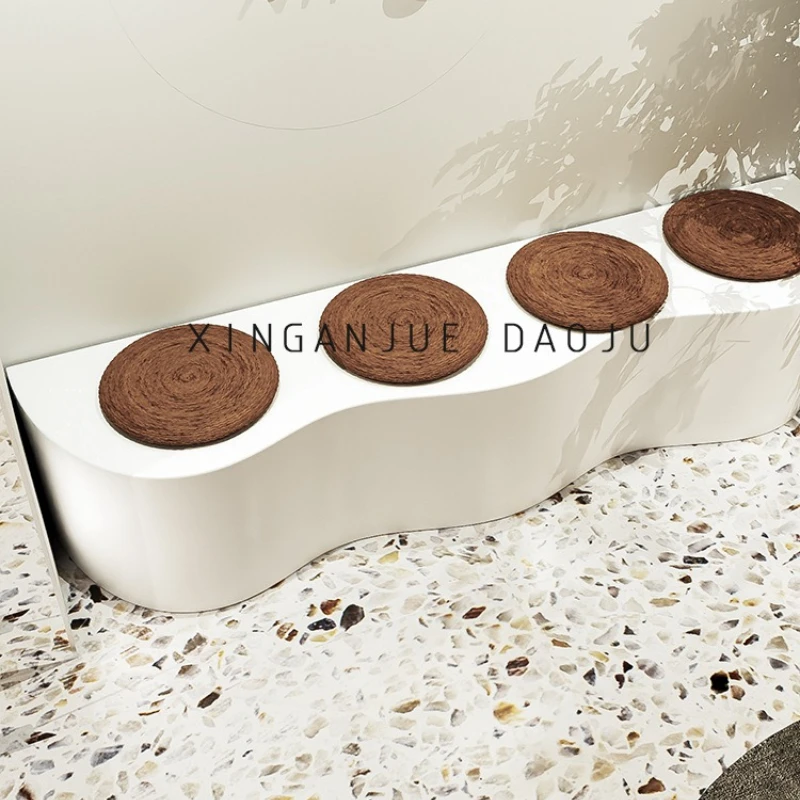 Wall-mounted Reception Desk Modern Simple Fashion Retro Reception Desk Creativity Office Furniture Reception Et Table YS40CC