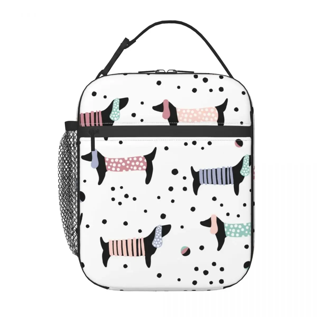 Dachshund Dog Lovers Insulated Lunch Bag for Outdoor Picnic Animal Badger Sausage Leakproof Cooler Thermal Lunch Box Women Kids