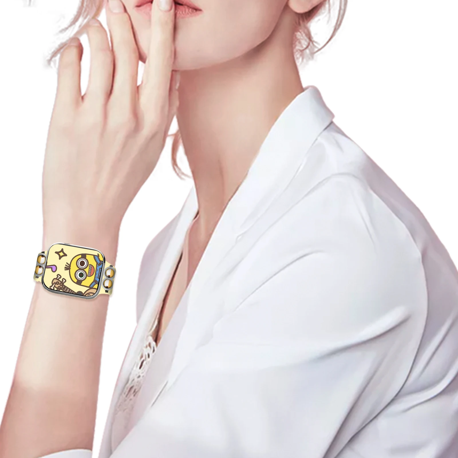 لطيف التوابع المطبوعة حزام لساعة أبل 11 10 9 8 7 SE سيليكون الفرقة استبدال سوار ل iWatch 46 مللي متر 44 مللي متر 42 مللي متر 41 مللي متر 38 مللي متر #5