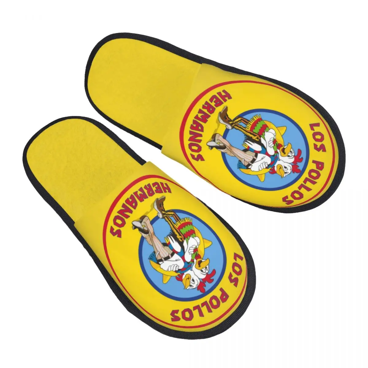 Custom Breaking Bad Los Pollos Hermanos Comfy Scuff Memory Foam Slippers Women The Chicken Brothers Bedroom House Shoes