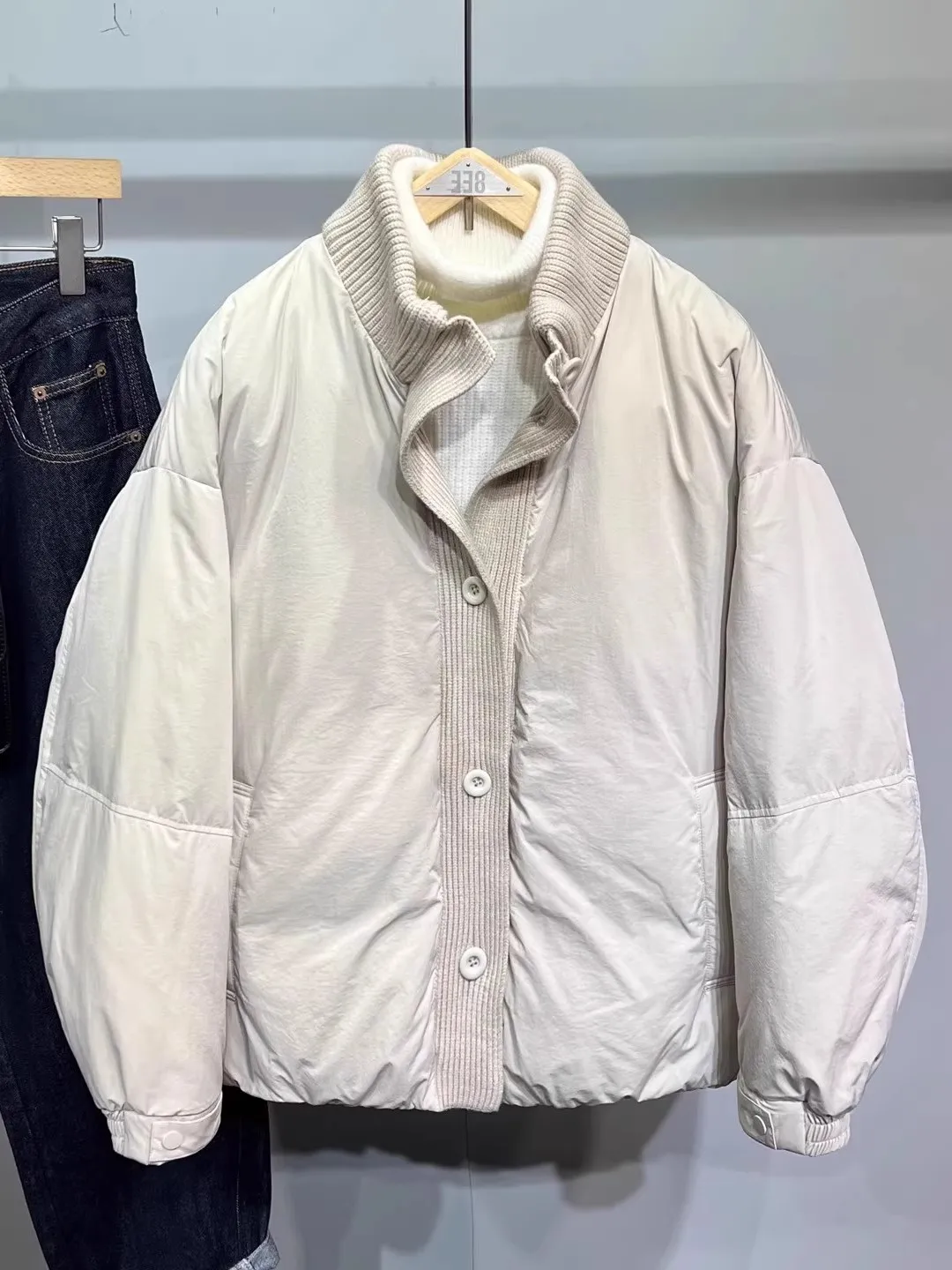 

Мужская зимняя трикотажная куртка с воротником-стойкой, теплая рабочая одежда, длинное пальто Sve Ci, повседневное повседневное пальто для повседневного использования