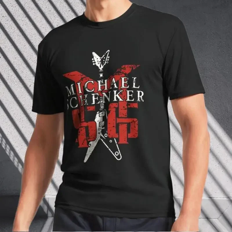 Michael Schenker Group Retro Classic Logo Men's T-Shirt Funny Size S to 5XL