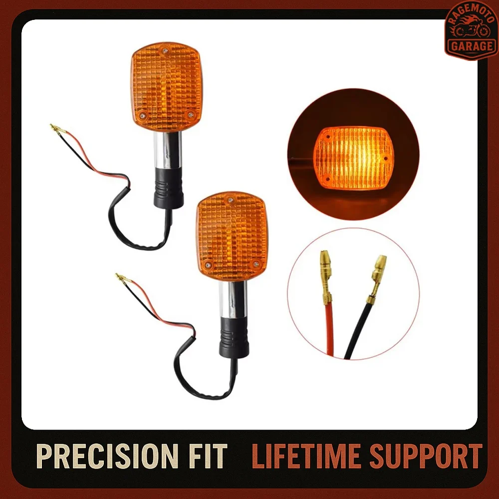 

For Honda Nighthawk CB650SC CB550SC Front Pair Turn Signal Indicator With Stem