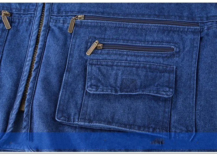 Multi Pocket Cotton Denim Vest Men Casual With16 Pockets Sleeveless Jackets Male Outdoor Photograph Waistcoat Plus Size 5XL 20 S0ed59f85e9844e2b8165ffc2c746bd29M