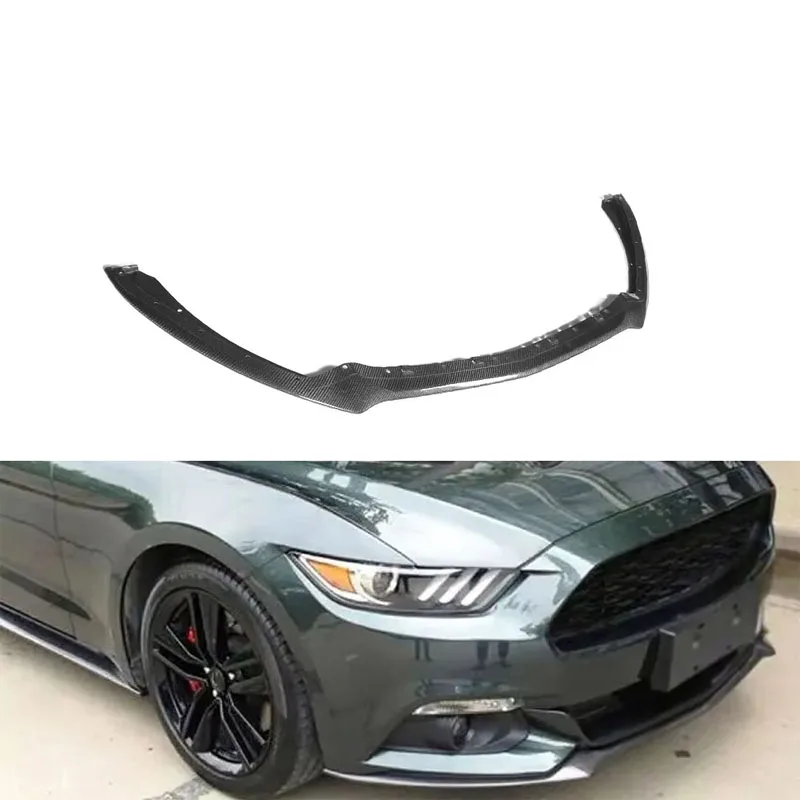 

Carbon Fiber Front Chin Lip Splitter for Ford Mustang GT Coupe 2-Door 2015-2017 (fits: Mustang)