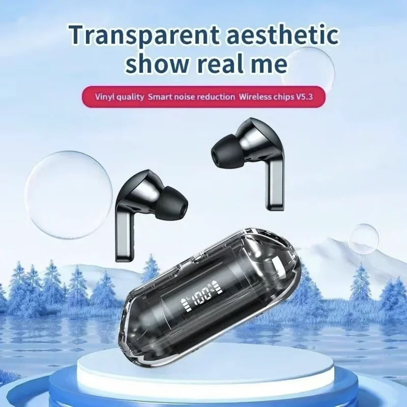 NEW A06 Wireless TWS Bluetooth Earphone with LED Display Touch Noise Canceling Earbuds SportsMusic Game Headset Waterproof image 5