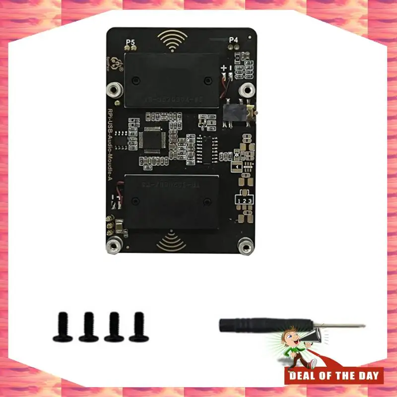Consegna in 24 ore Modulo scheda audio audio USB HAT per Raspberry Pi 5 con jack per auricolari Cicalino altoparlante per sostituzione Rpi 5 Acce