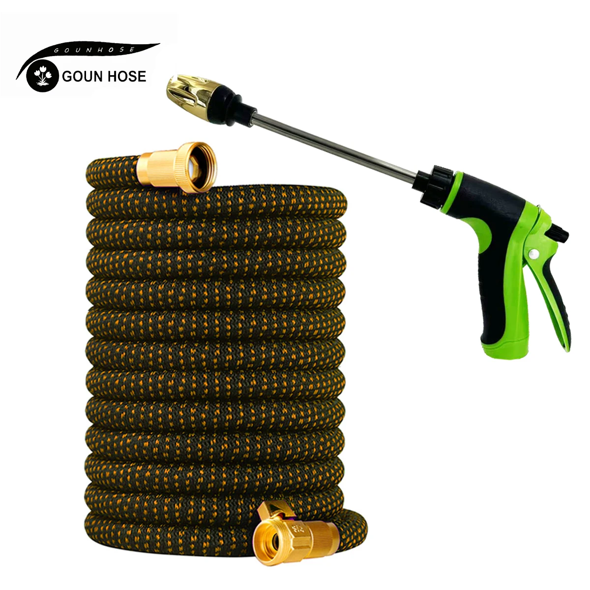 

1PC Garden Watering Hose 3/4 Water Pipe, High-Pressure Car Wash Water Gun, Household Telescopic Hose Set, Garden Irrigation Tool