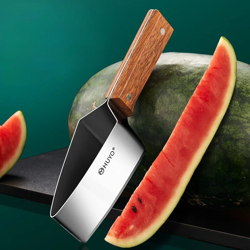 Triangle Watermelon Cutter Thickening Stainless Steel Cantaloupe Cleaver Meat Cutter Household Tool Multi-functional Fruit Knife