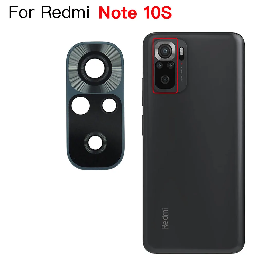 Back Camera Glass For Xiaomi Redmi Note 9 9s 10 10 Pro Rear Camera Lens With Adhesive And Remove Tools Repair Replacement