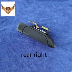 Exterior Door Handle for Honda Civic Sedan 2001-2005 Rear Left and Right Polished Black