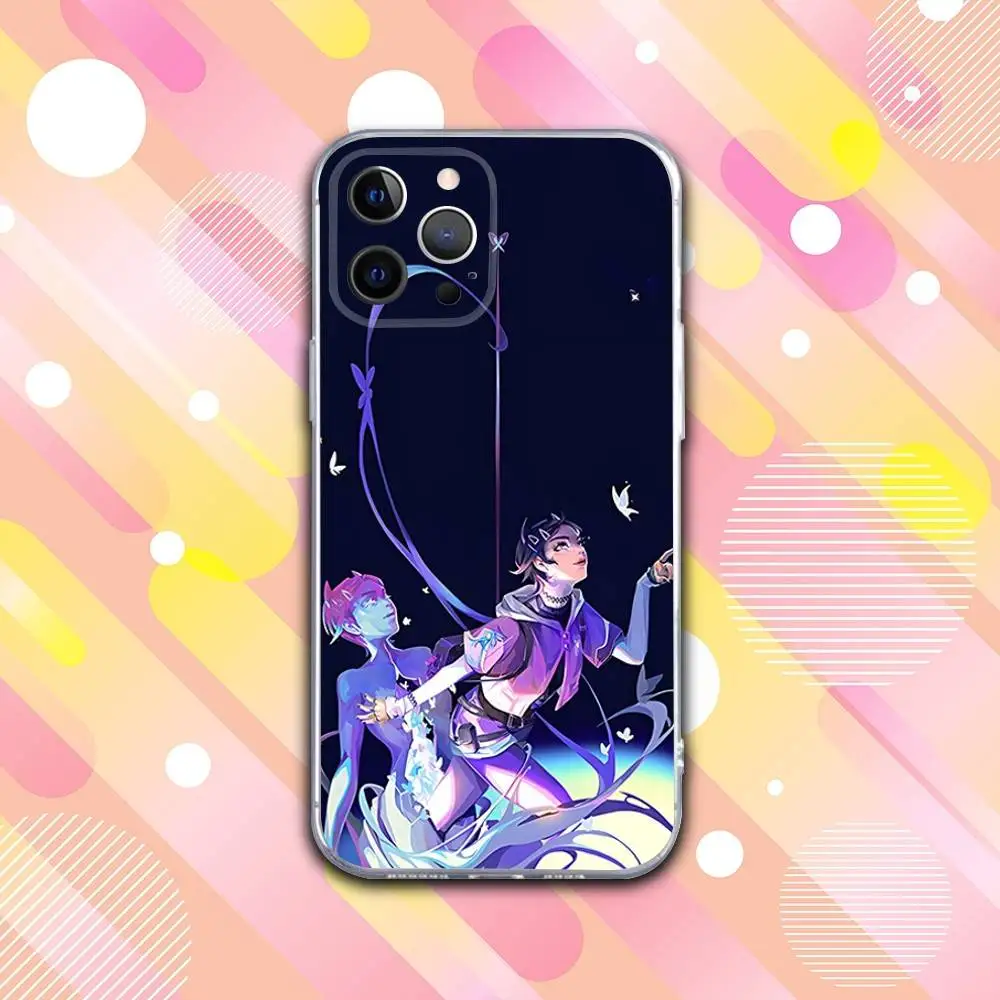 เคสโทรศัพท์ C-Clove Game Valorant สำหรับ iPhone 17,16,15,14,13,12,11 Pro,Max,Plus,X,XS,XR,SE4,E Mini แบบใส นิ่ม