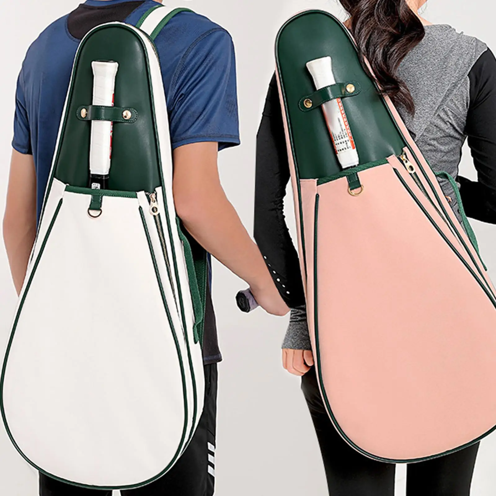 

Tennis Bag with Pocket Waterproof Tennis Tote Bag Large Capacity Badminton Bag Tennis Racquet Cover Case Bag Crossbody Backpack