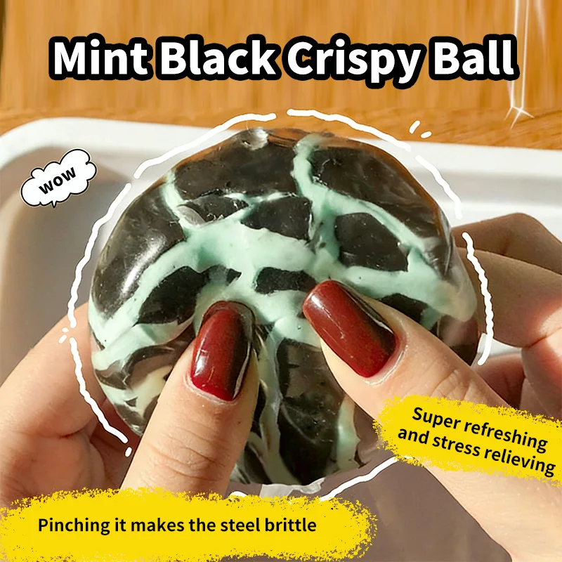 New Crunchy Chocolate ASMR Handmade Ball Stress Anxiety Relief Slow Rebound Squishy Squeeze Sensory Fidget Gifts For Kids Adults