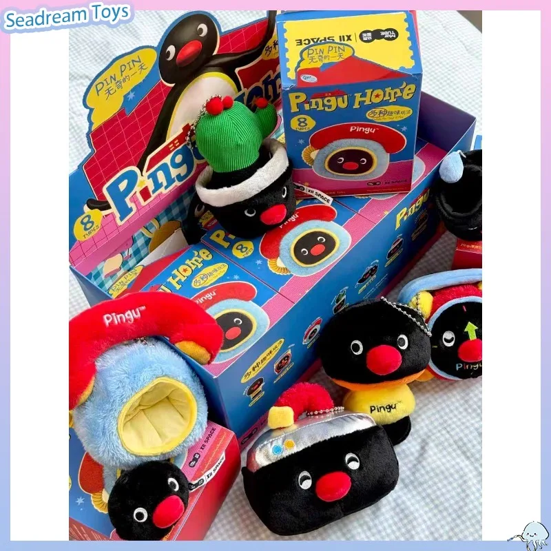 Genuine MARTUBE Pingu Cute Penguin Home Life Series Soft Plush Blind Box Mini Stuffed Toy Desktop Ornament Souvenir Present view 4