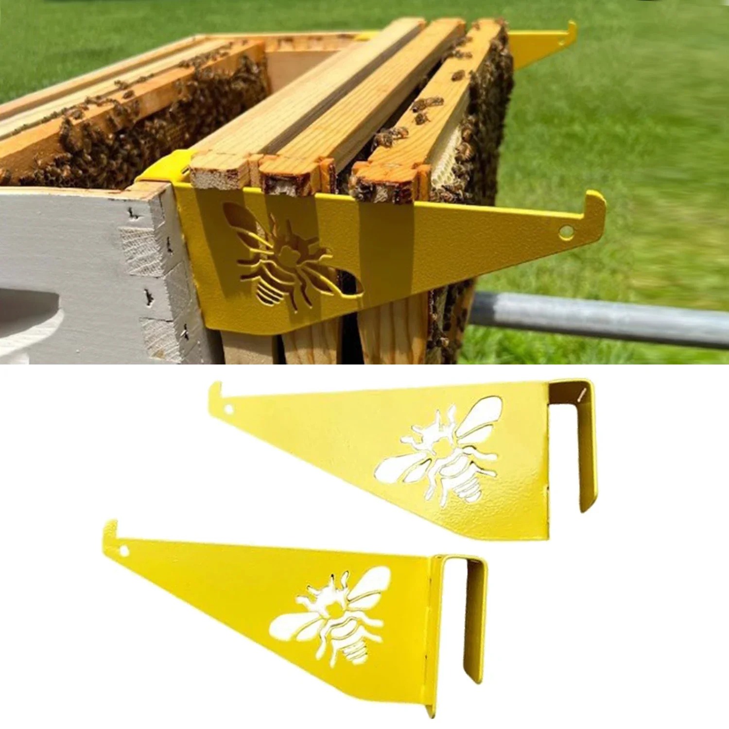 Beehive Inspection Bracket Beehive Frame Holde Stainless Steel Bee Hive Frame Grip for Beekeeping Bee Hive Stand Beekeeper Tools