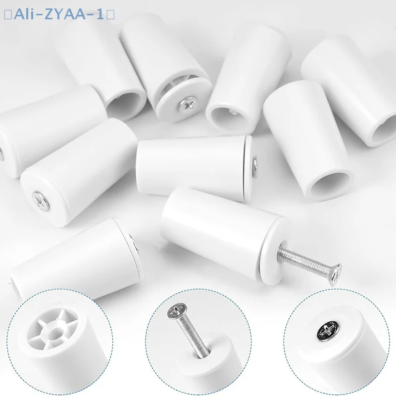 【ZYAA-1】 8 Stück weiße Kunststoff-Blindstopper, glatte, kompakte Rollladen-Reparaturvorhänge, Zubehör, Fenster-Blindstopper-Teile