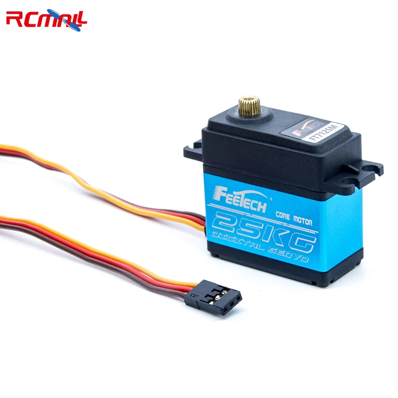 FEETECH FT7125M أجهزة رقمية 4-8.4 فولت 25 كجم 180 درجة محرك تروس فولاذي كامل لروبوت سيارة RC