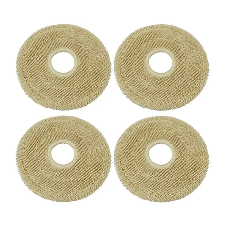 

JHD Replacement Plush Mop Cloths 4PCS For Mova Mobius 60 Vacuum Cleaner Washable Microfiber Floor Cleaning Pads Soft