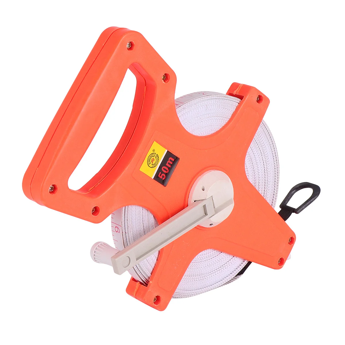 

50M Portable Handheld Engineering Measure Rugged Fiberglass Reel Durable For Industrial Architectural Survey Utility Work Open