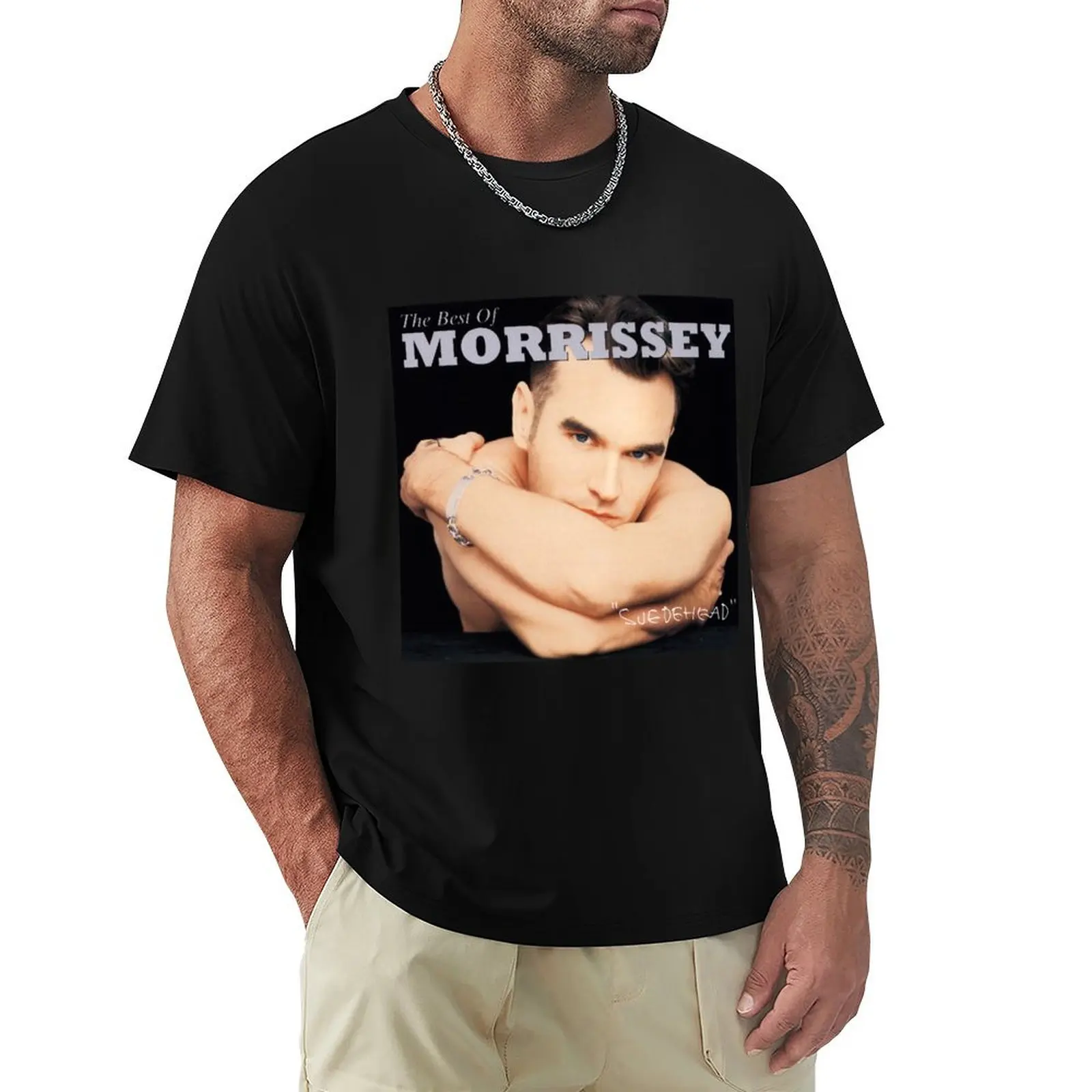 Camiseta con estampado de Morrissey Suedehead, lo mejor de Morrissey, camiseta con estampado de moda