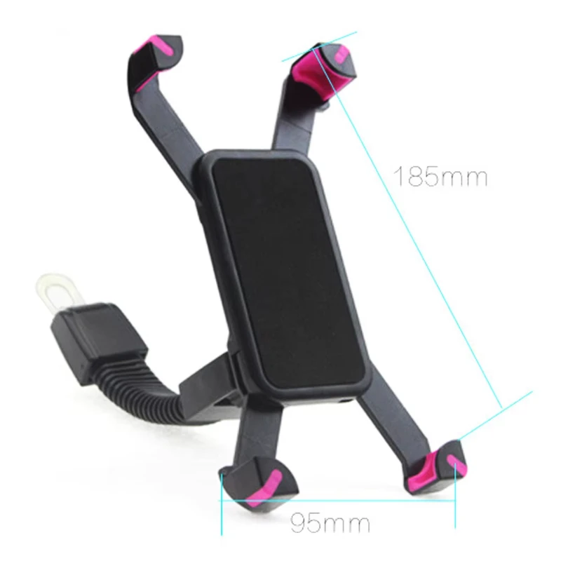 Uchwyt na telefon motocyklowy, mocowanie do lusterka wstecznego, wodoodporny uchwyt na telefon do skutera, akcesoria do telefonów komórkowych. — zdjęcie produktu 6