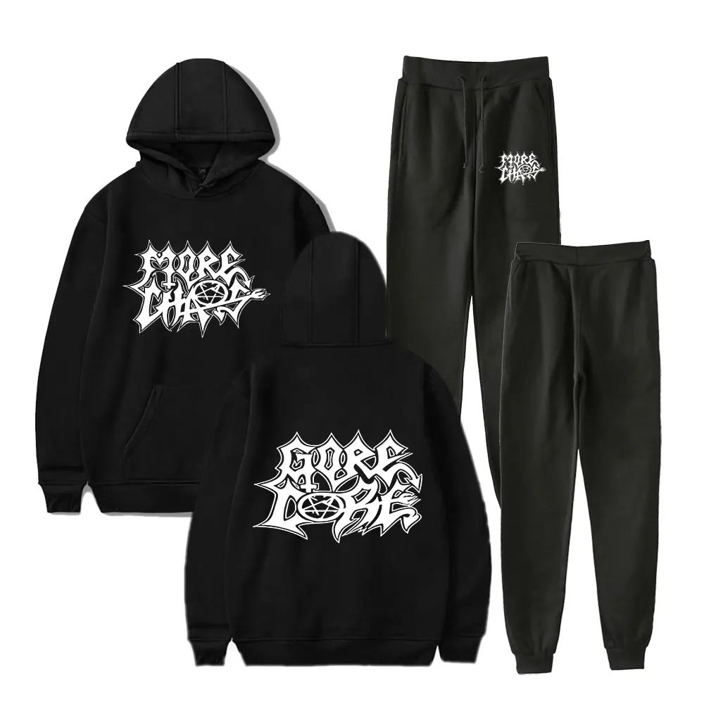 

Ken Carson merch album More Chaos hooded suit drawstring Sweatshirt men/women Streetwear Rap hip hop pullover
