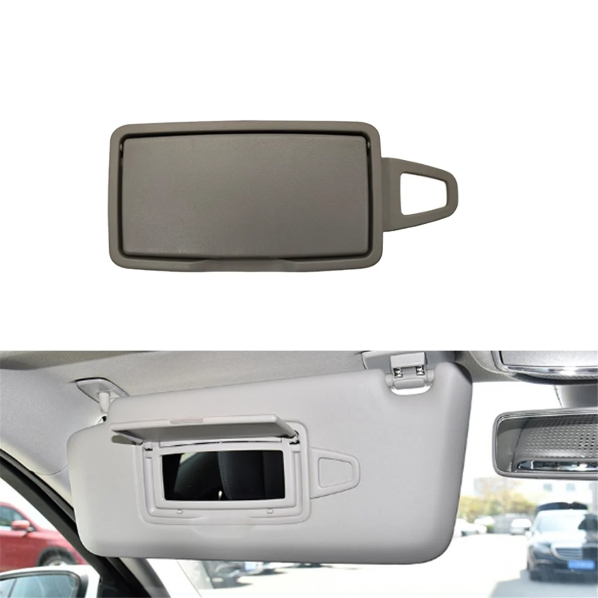 Car Front Right Sun Shade Visor Makeup Cosmetic Mirror Cover for Mercedes Benz A B C GLC Class W205 W253 W246 W176